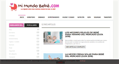 Desktop Screenshot of mimundobebe.com